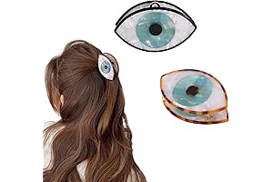 Bettli Retro Blue Evil Eye Hair Clip for Women and Girls