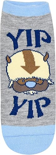 Miniatura 2 de Hyp Avatar The Last Airbender Aang Appa Yip Yip JuniorsWomens 5 Pack Calcetines tobilleros