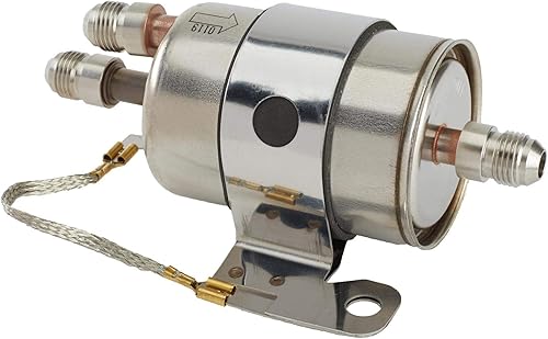 Miniatura 2 de Speedway Motors Regulador de filtro de combustible AN6 de lujo para LS Swap, 58 PSI, entrada AN6 integrada, salida, filtro de 5 micras, incluye