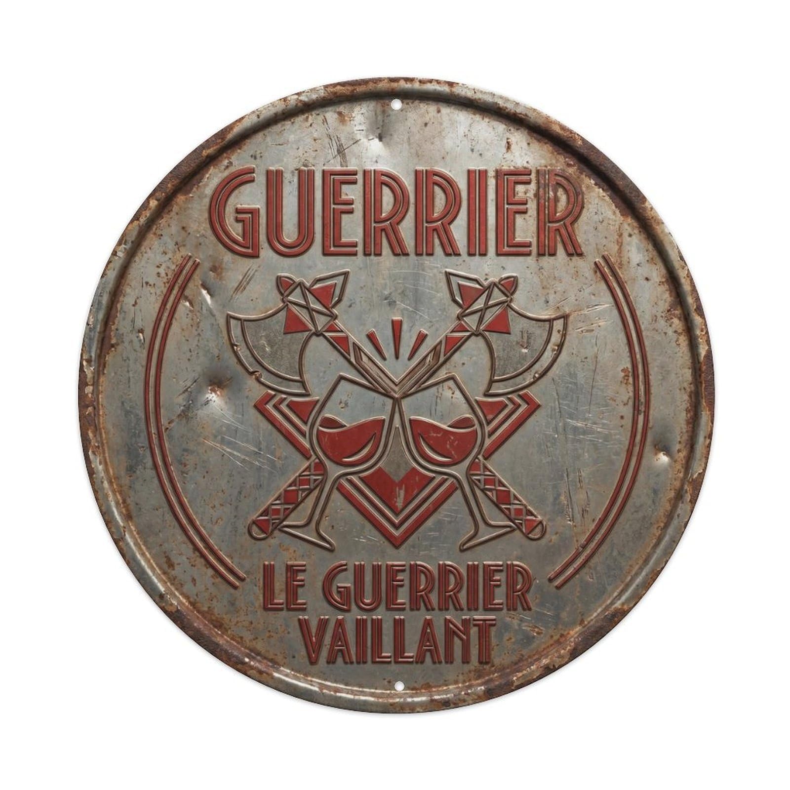 Warrior Humorous Tavern Warrior Metal Tin Sign