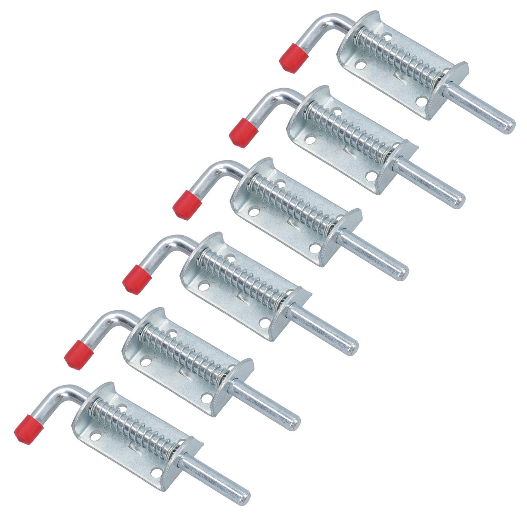 10mm Spring Loaded Shoot Slip Bolt Slide Catch Door Lock for Trailer Trucks 6pc