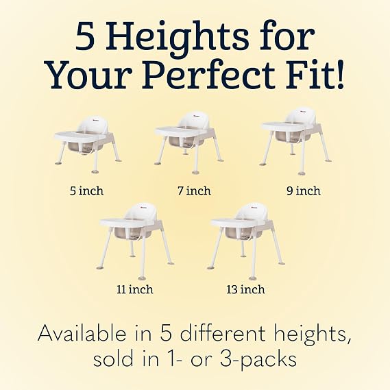 Foundations Secure Sitter 7 Feeding Chair Highchair, White/Tan