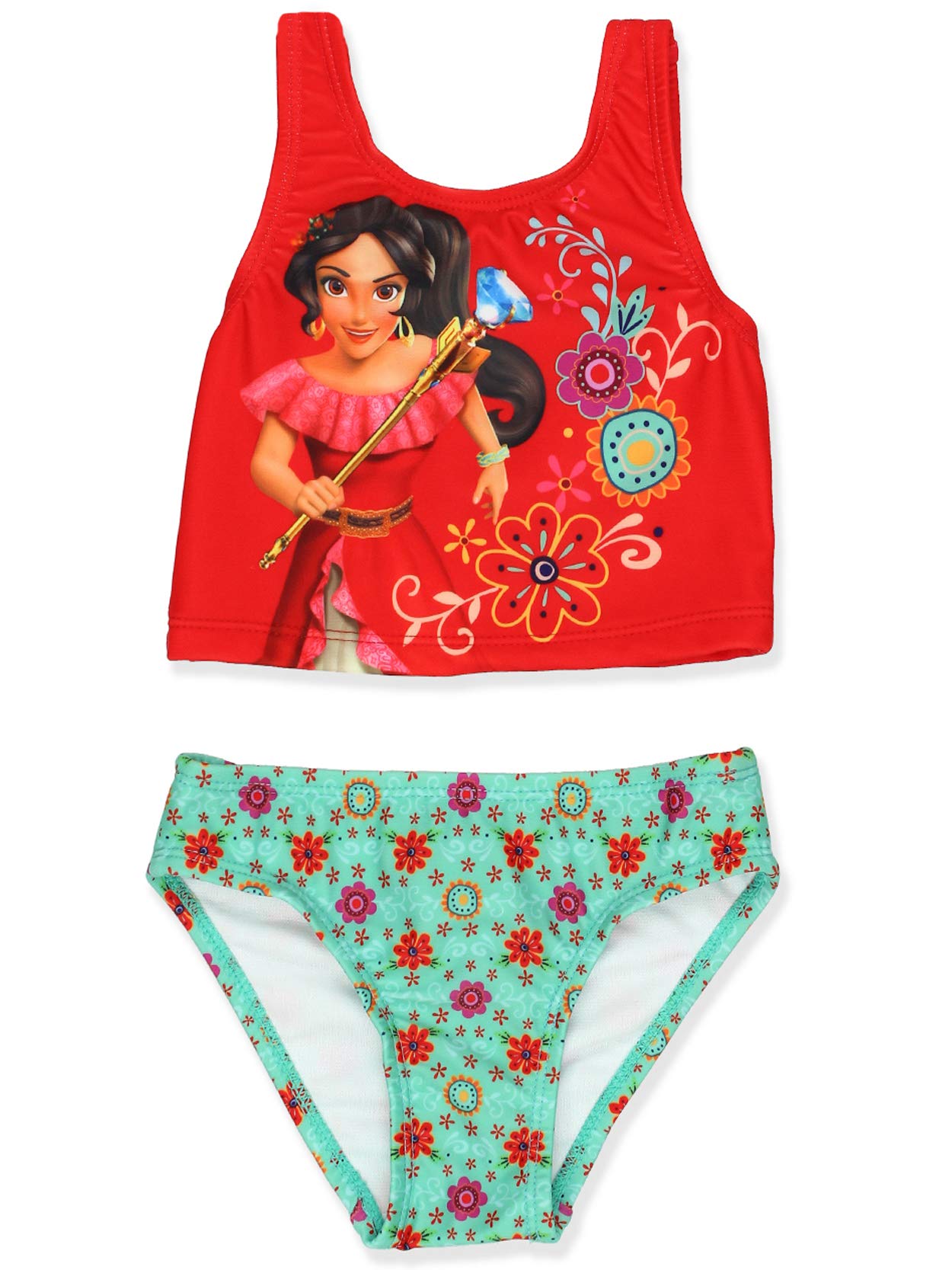 Disney Elena Of Avalor Girls Swimwear Swimsuit (3T, Red)