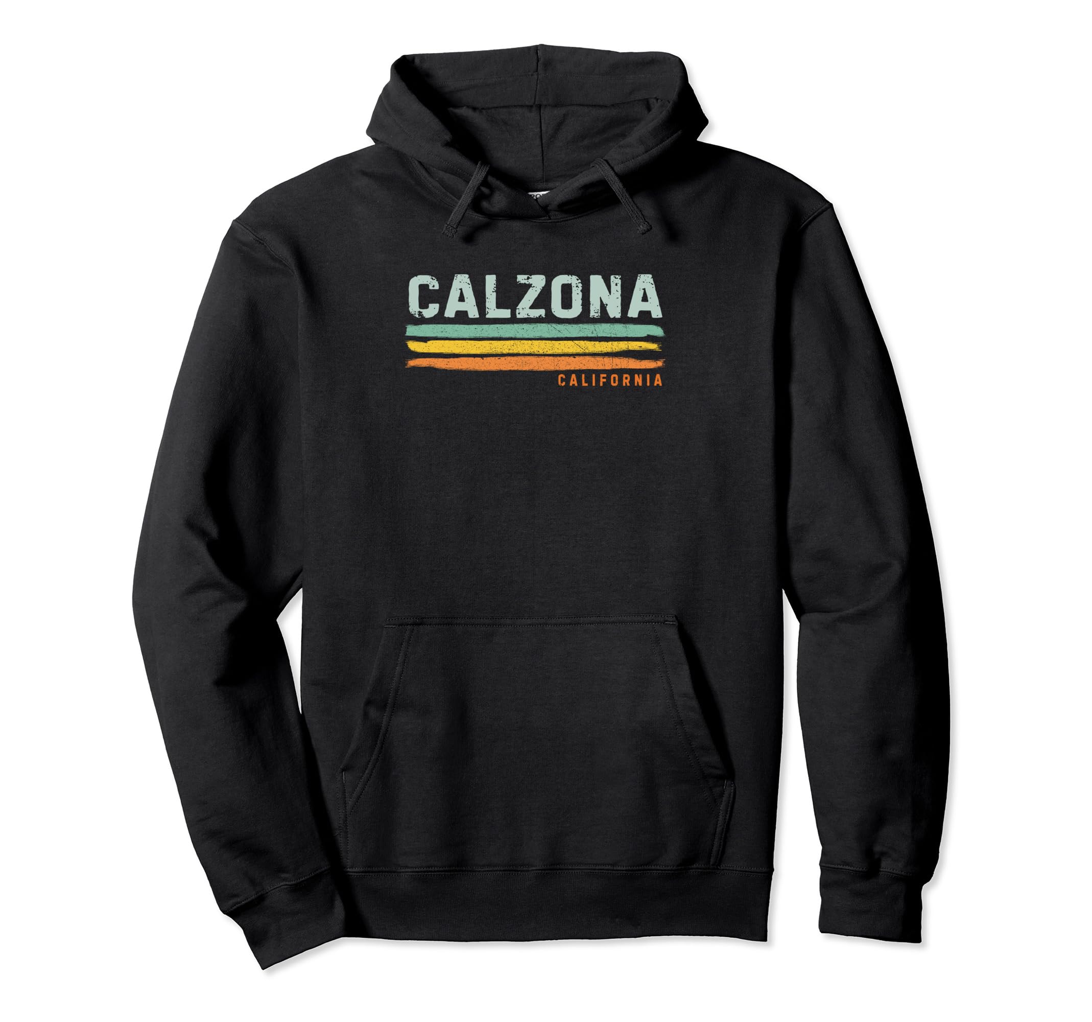 Vintage Stripes Calzona CA Pullover Hoodie