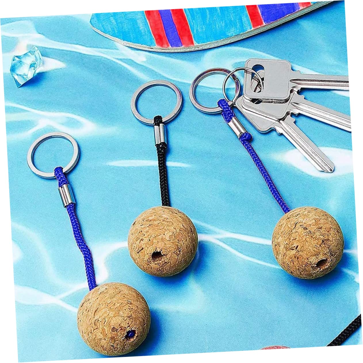 Mipcase 12pezzi Portachiavi Galleggianti Per Attività Nautiche Portachiavi Galleggianti Per Blu e