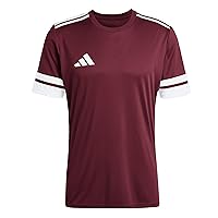 adidas Homme SQUADRA25 Jersey Short Sleeve, Team Maroon 2/White