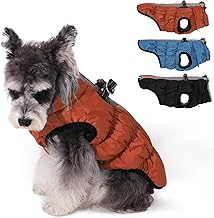 Savlot Warm Dog Coat Waterproof Dog Jacket Dog Winter Coat with D-Ring Dog Clothes Pet Dog Clothing Cosy Snow Jacket Vest for Small, Medium and Large Dogs