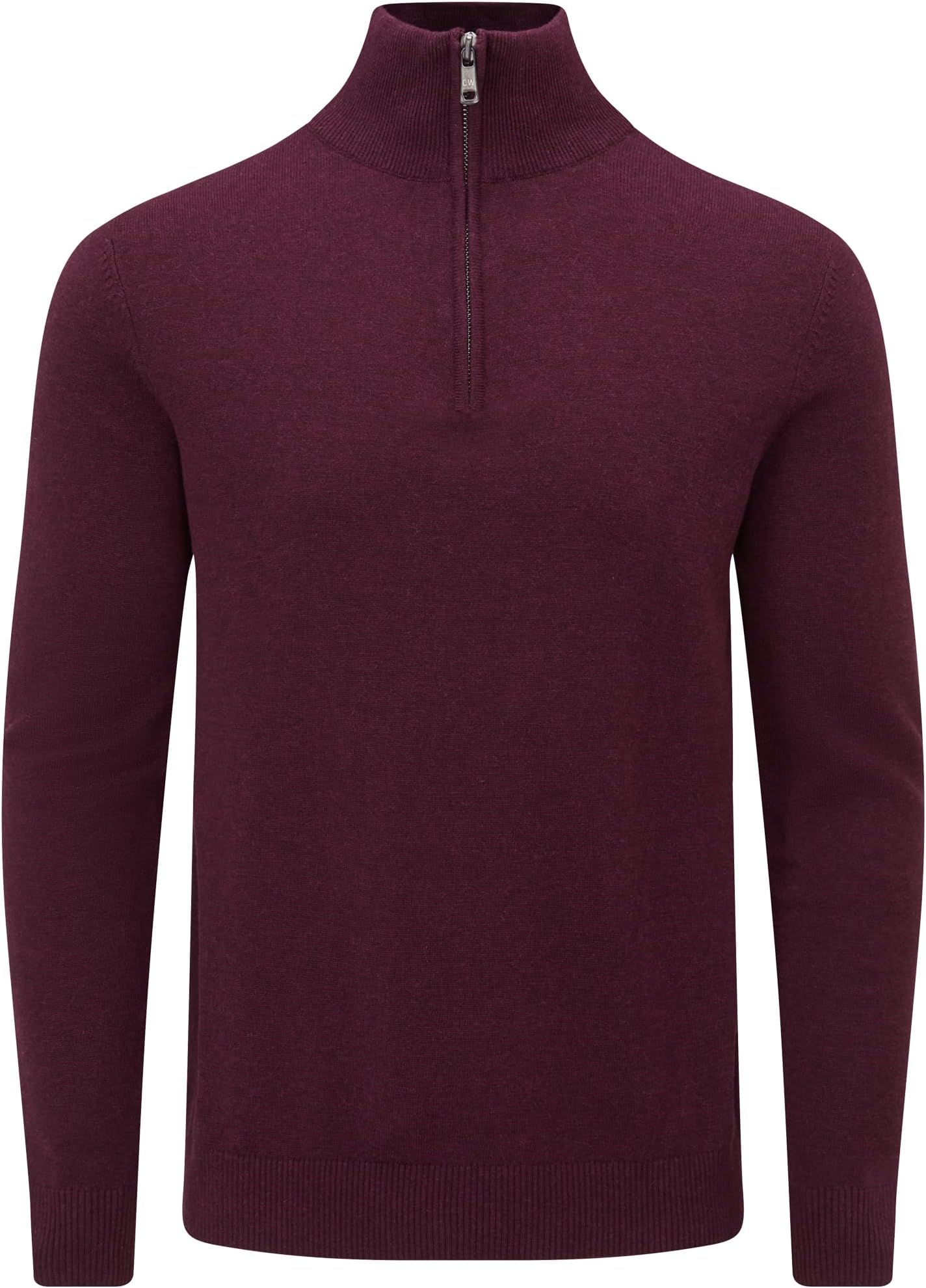 Charles WilsonMen's Essential Cotton Zip Neck Jumper