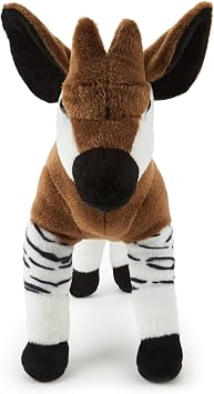 Zappi Co Okapi Plush Toy (35cm) - Unique, Cuddly Safari Toy, Eco-Friendly, Fascinating for Curious Kids, Made from Recycled Material