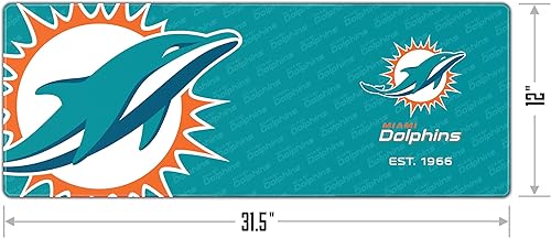 Miniatura 2 de YouTheFan NFL Logo Series - Almohadilla de escritorio, 31.5 x 12 pulgadas