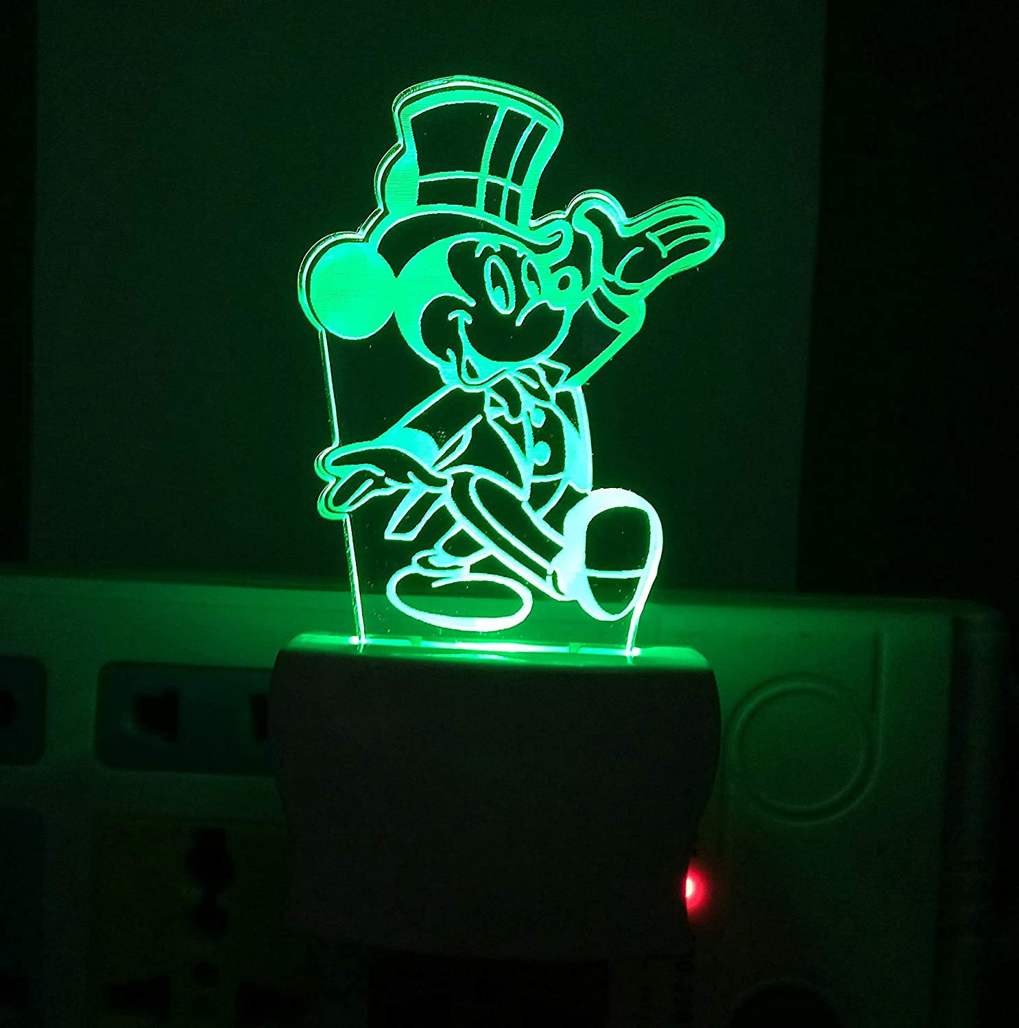 Buy Talgo Mickey Mouse Acrylic 3D Optical Illusion Night Lamp, RGB