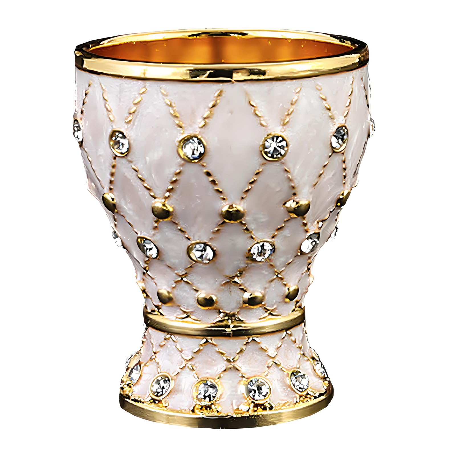 OSNIYAW European Goblet with Delicate Rhinestones Accent Glasswares Wine Chalices for Whiskeys Ice Drink Cocktail Glass