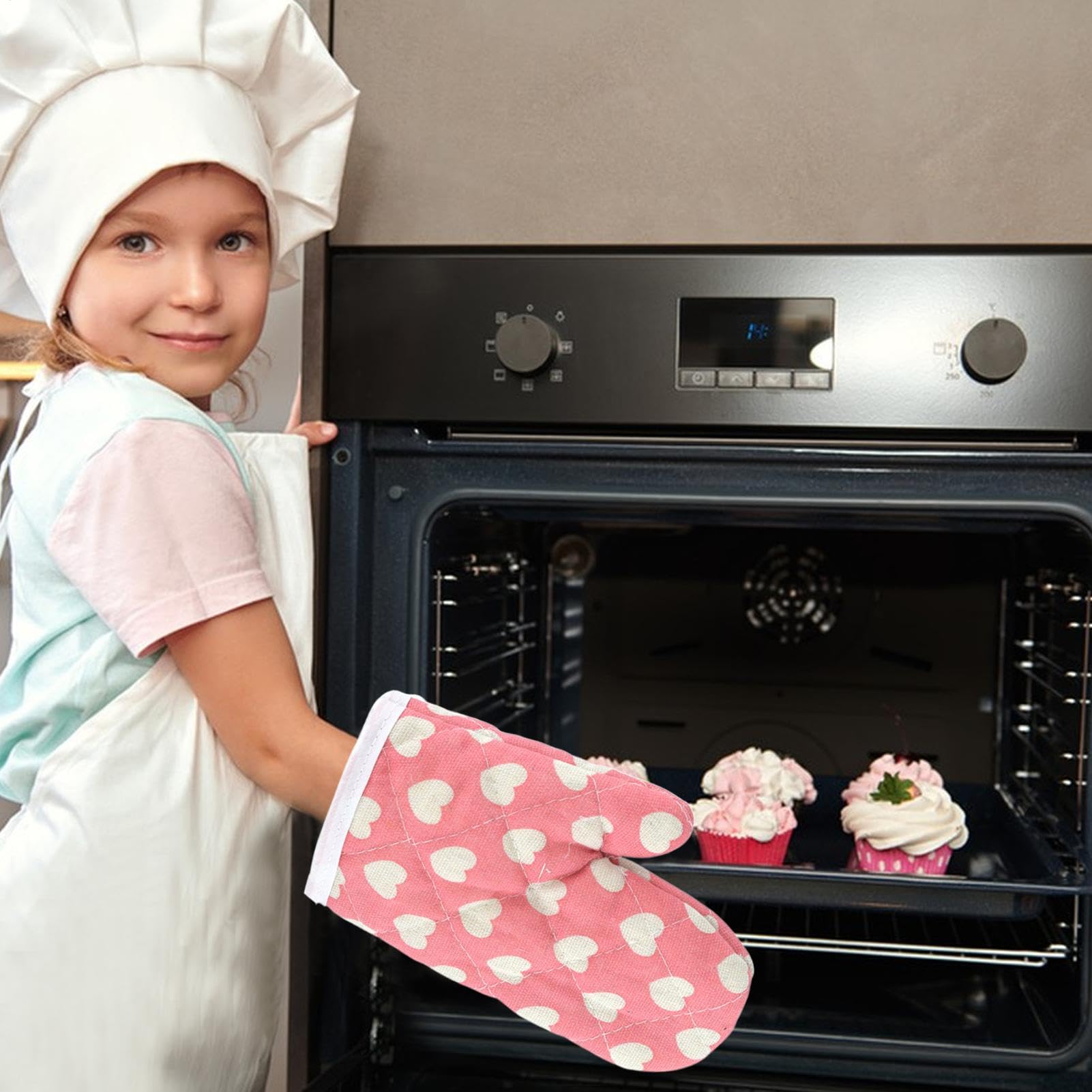 Rękawice kuchenne dla dzieci, rękawice kuchenne dla dzieci - rękawice kuchenne odporne na oparzenia rękawice kuchenne - dziecięce rękawice do kuchenki mikrofalowej, rękawice kuchenne do