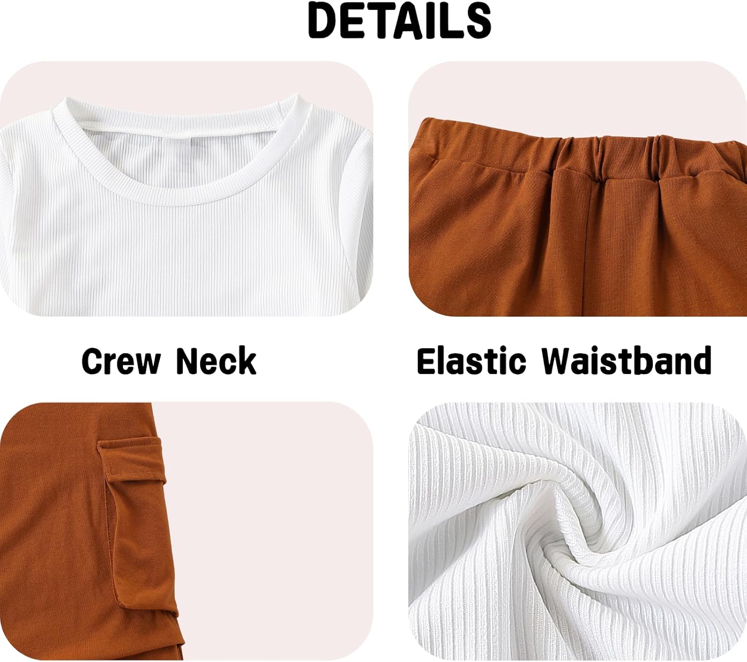 Tween Girls Clothes 2 Piece Outfit T-Shirt Top + Cargo Pants Teen Girl Clothing Set, Sizes 7-15 Years - Image 6