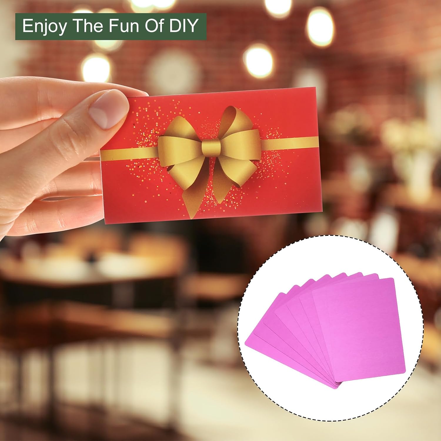 YOKIVE 100 Pack Metal Business Card, Personalized Double Side Print, Great for Office, Hotel (Purple, 86 x 54 x 0.21mm)