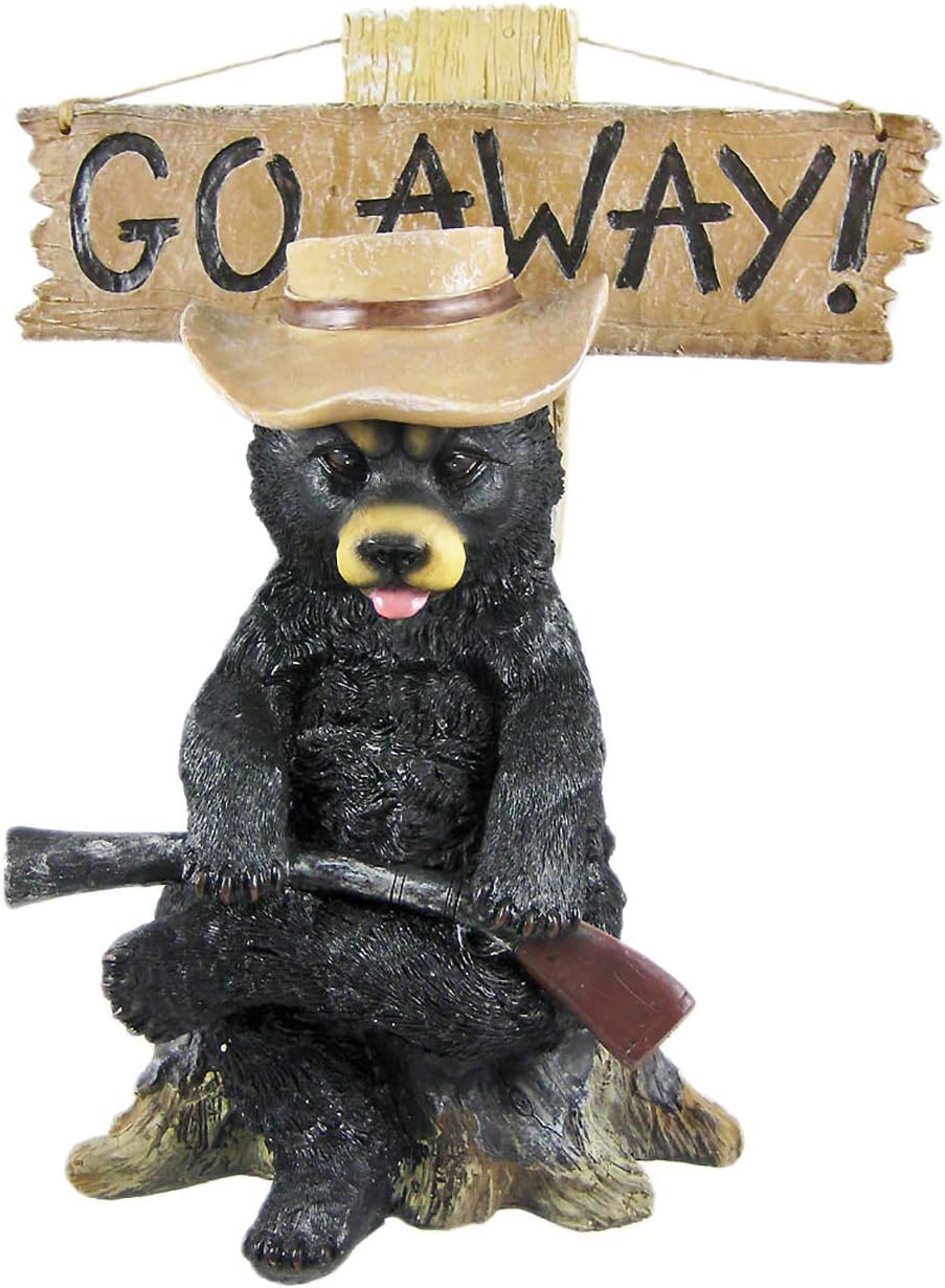Bеѕt Dеаl Prоduсt Bear Go Away Country Bear Un-Welcome Garden Statue Bear Figurine f