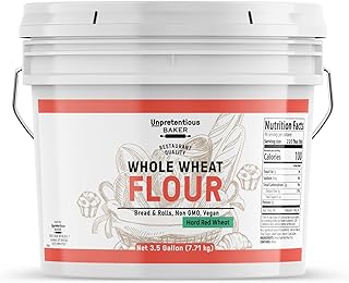 Unpretentious Whole Wheat Flour, 1 Gallon, Hard Red Wheat, Baking & Cookies, Breads & More
