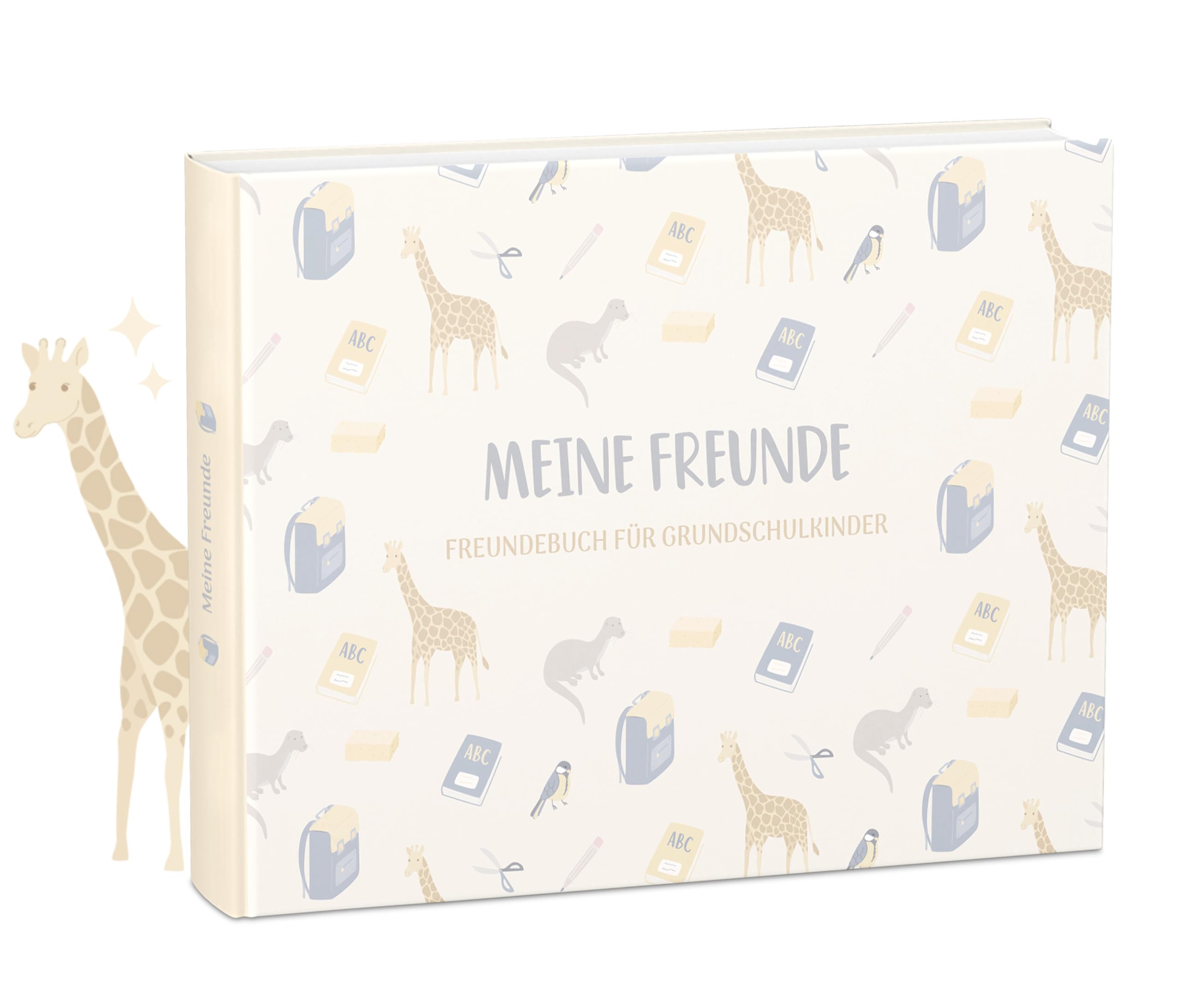 mintkind® „Meine Schulfreunde“ Freundebuch Schule Mädchen und Jungen | Freundschaftsbuch Grundschule | Meine Freunde Buch Geschenk zur Einschulung | Schulfreundebuch zum Ausfüllen