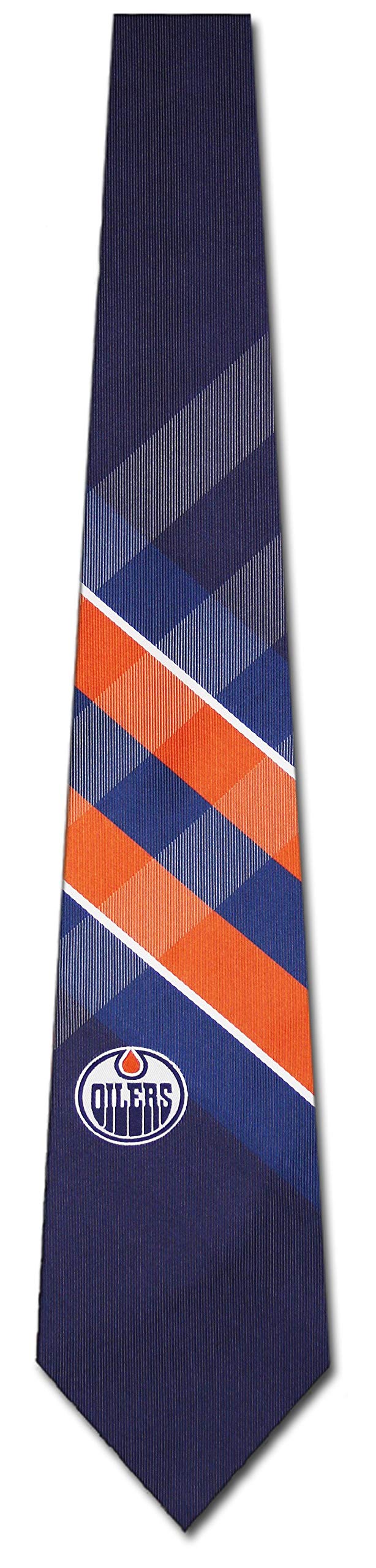 Eagles Wings Oilers Grid Poly Necktie Edmonton Ties