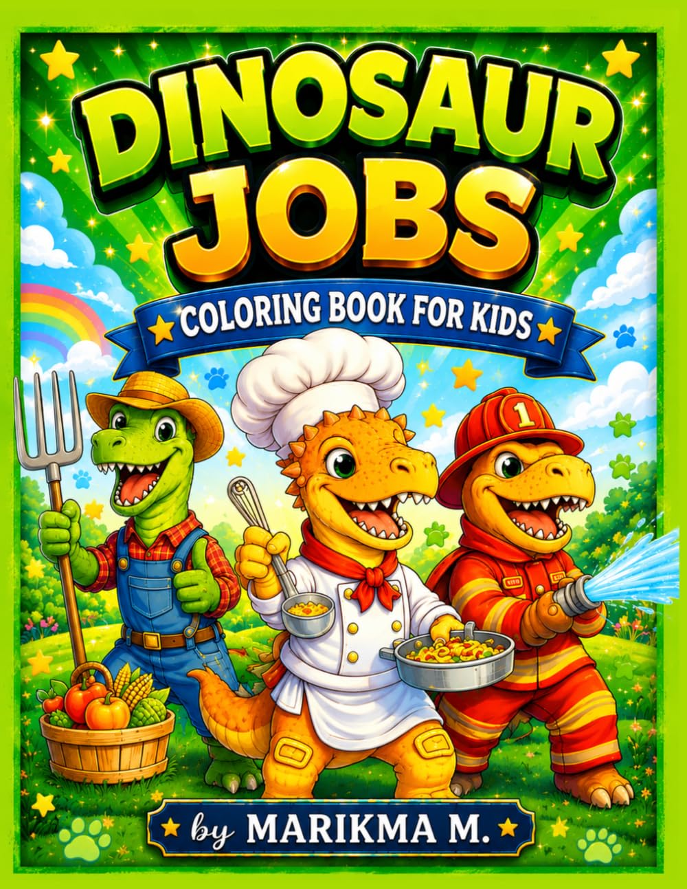 Dinosaur Jobs: Coloring Book For Kids (Dinosaurs for Kids)