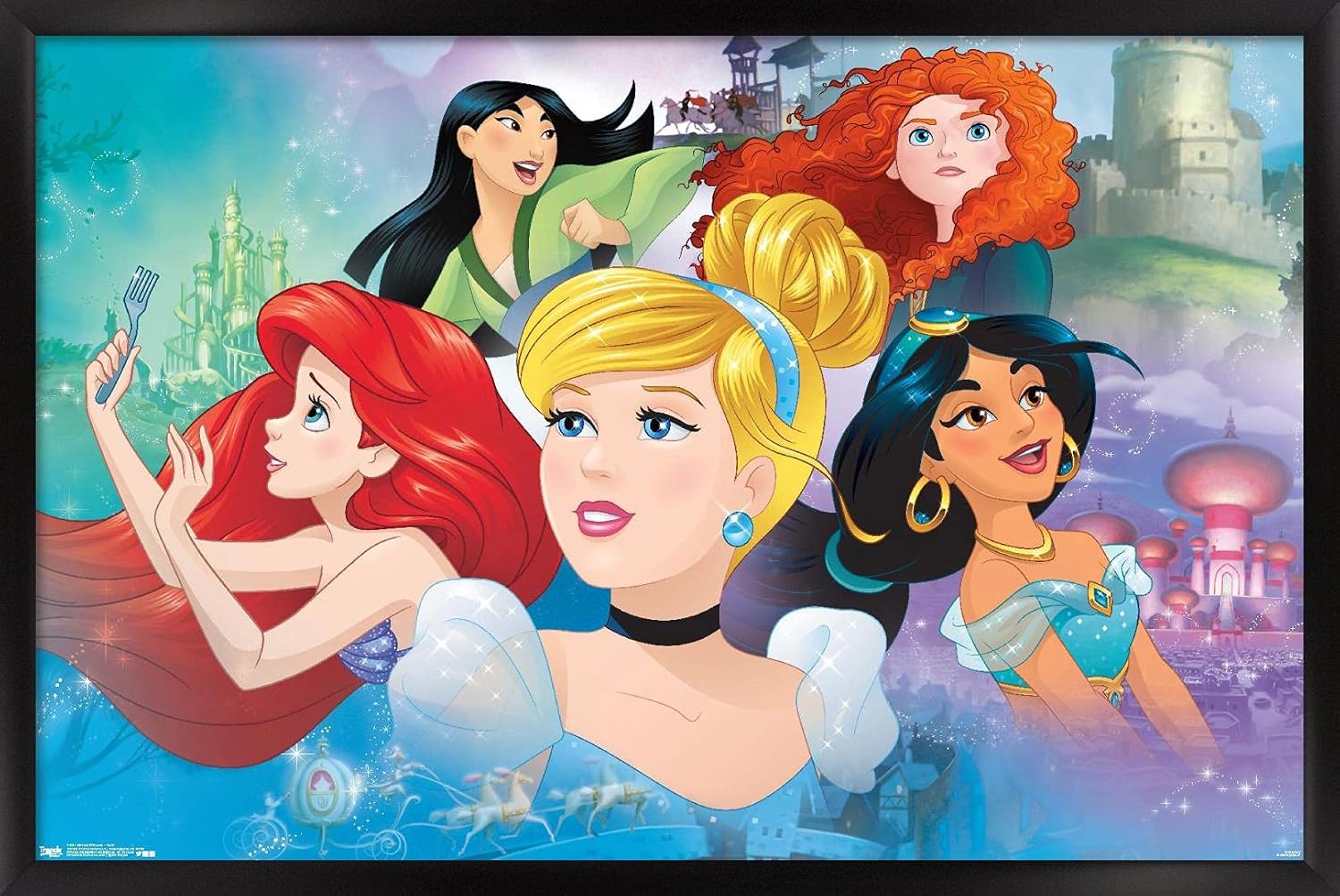 Trends International Wall Poster Disney Princess Gaze, 22.375 x 34