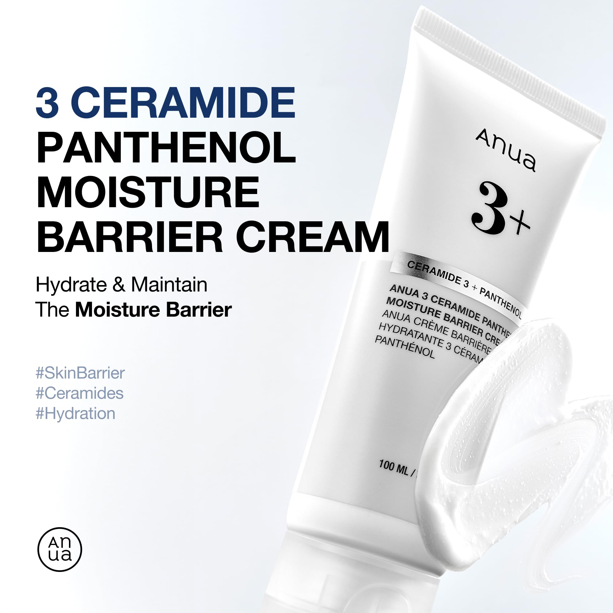 Anua 3 Ceramide Panthenol Moisture Barrier Cream, Hydrating Daily Face Moisturizer for All Skin Types Soothing - Image 3