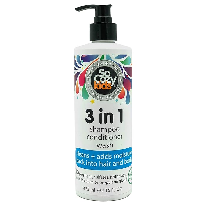 Buy SoCozy 3in1 Shampoo + Conditioner + Body Wash For Kids Hair Cleans