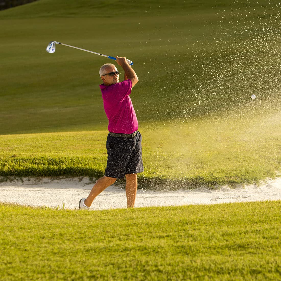 Mazel Hochwertiger Golf-Sandkeil, Spaltkeil, Lob-Wedge für Männer und Frauen, einfacher Flop-Schuss, entkommende Bunker und schneidet schnell Schläge um das Grün, hoher Loft-Golfschlägerkeil