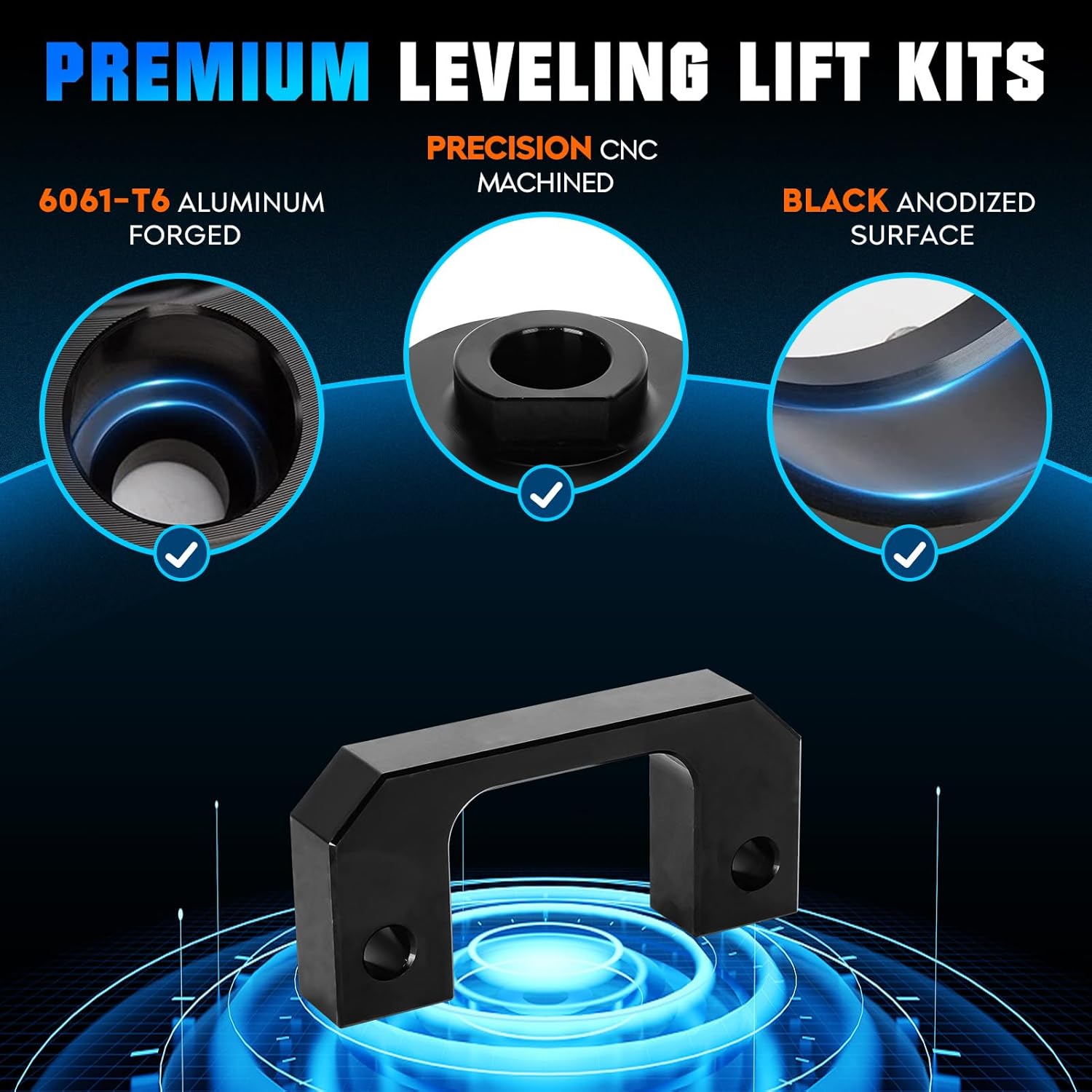1.5'' Front Leveling Lift Kit Fit for Chevy Avalanche 2007-2013, Silverado 1500 2007-2023, Suburban 2015-2023, Suburban 1500 2007-2014, Tahoe 2007-2023, Fit for GMC Sierra 1500/Yukon 2007-2023