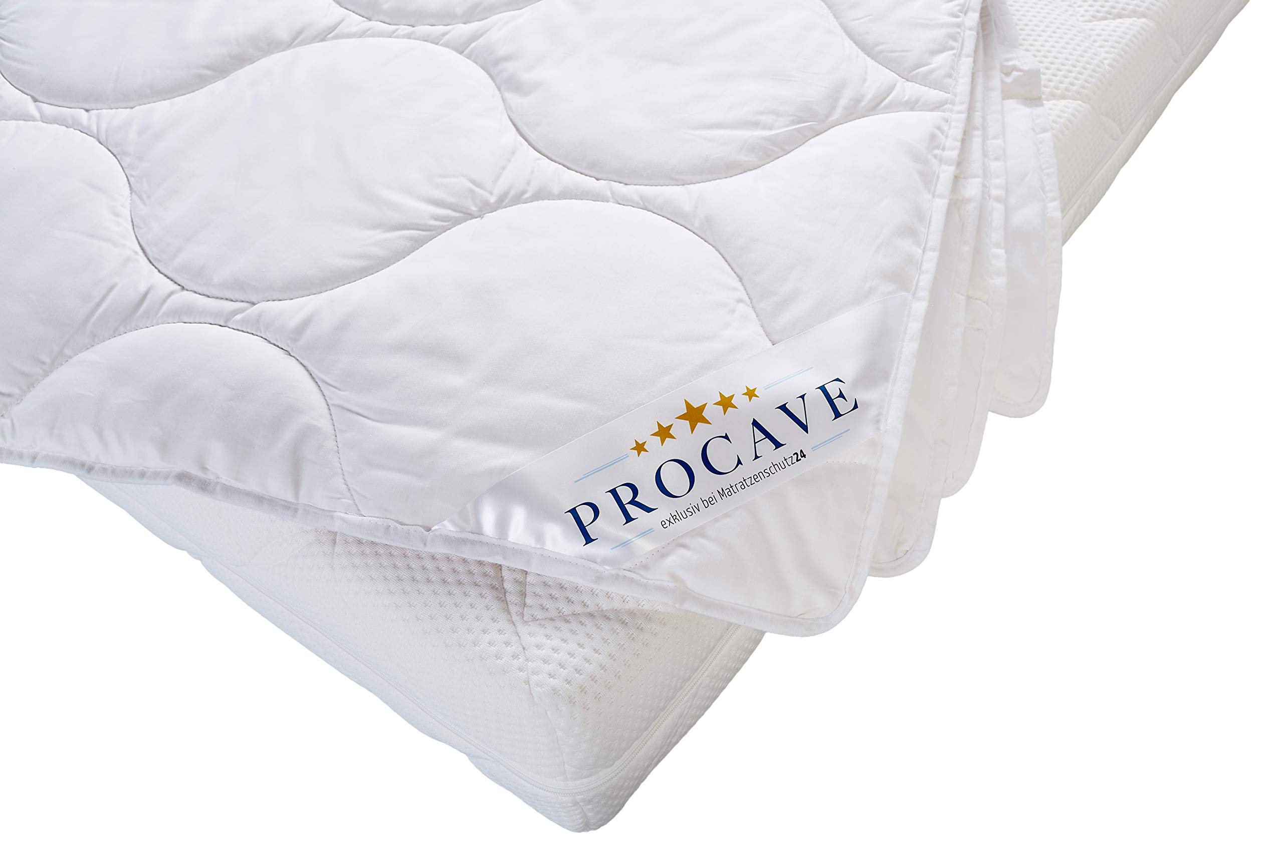 PROCAVE - Coperta in cotone comfort per l'estate, 135 x 200 cm, leggera, lavabile, naturale, traspirante e termoregolante, 100% made in Germany