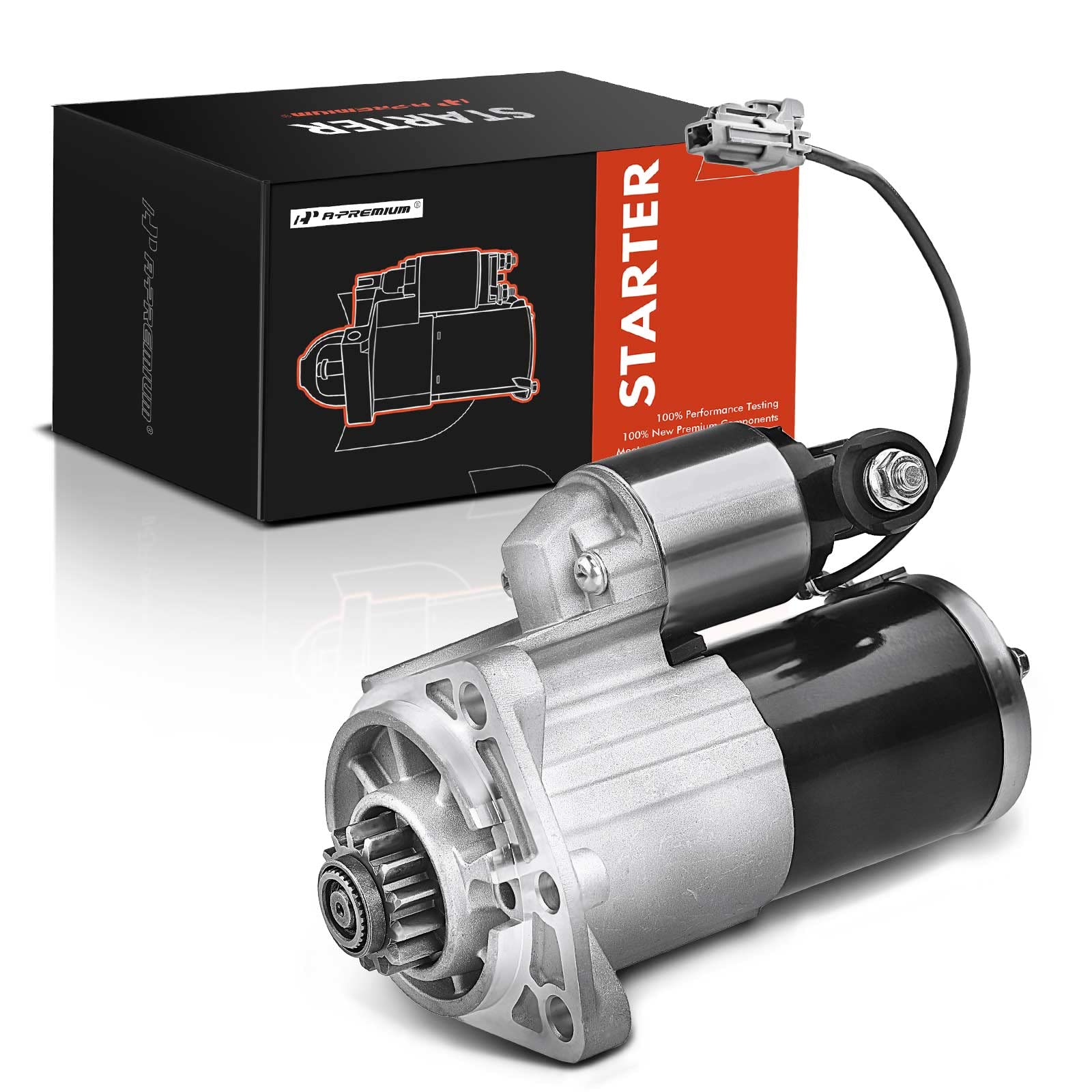 A-Premium Starter Motor Compatible with Nissan Rogue 2008-2013, Rogue Select 2014-2015, Sentra 2007-2012, L4 2.5L,12V 1.7KW 13 Teeth Clockwise, Replace# 23300-ET80A, 23300-ET80B, M0TA0271ZC