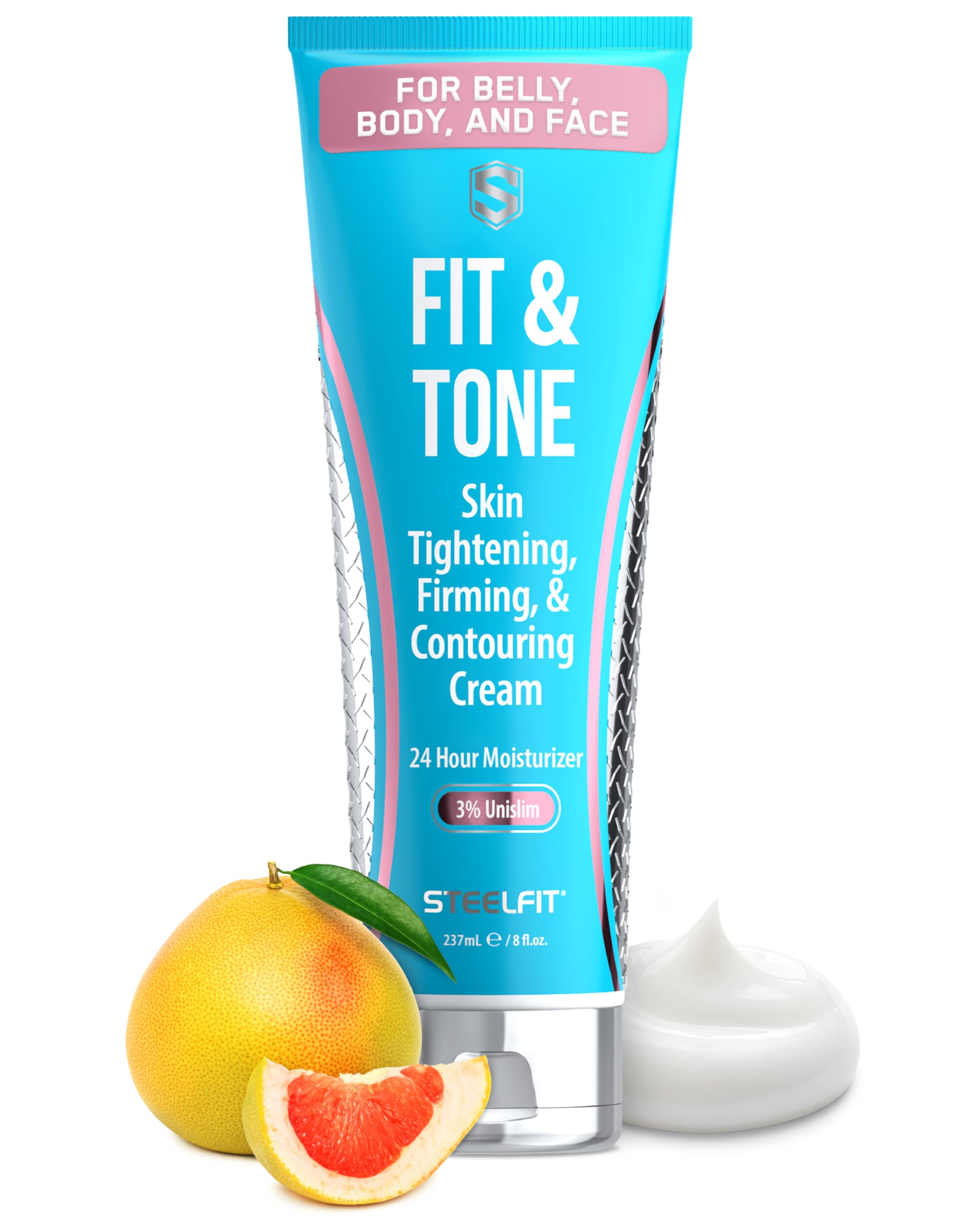 - Firming Body Lotion - Contouring & Skin Tightening Cream for Body - Firm & Tone Cellulite Remover for Legs Belly & Saggy Skin - Nourishing & Soothing with Shea & Cocoa Butter - Pink Pomelo