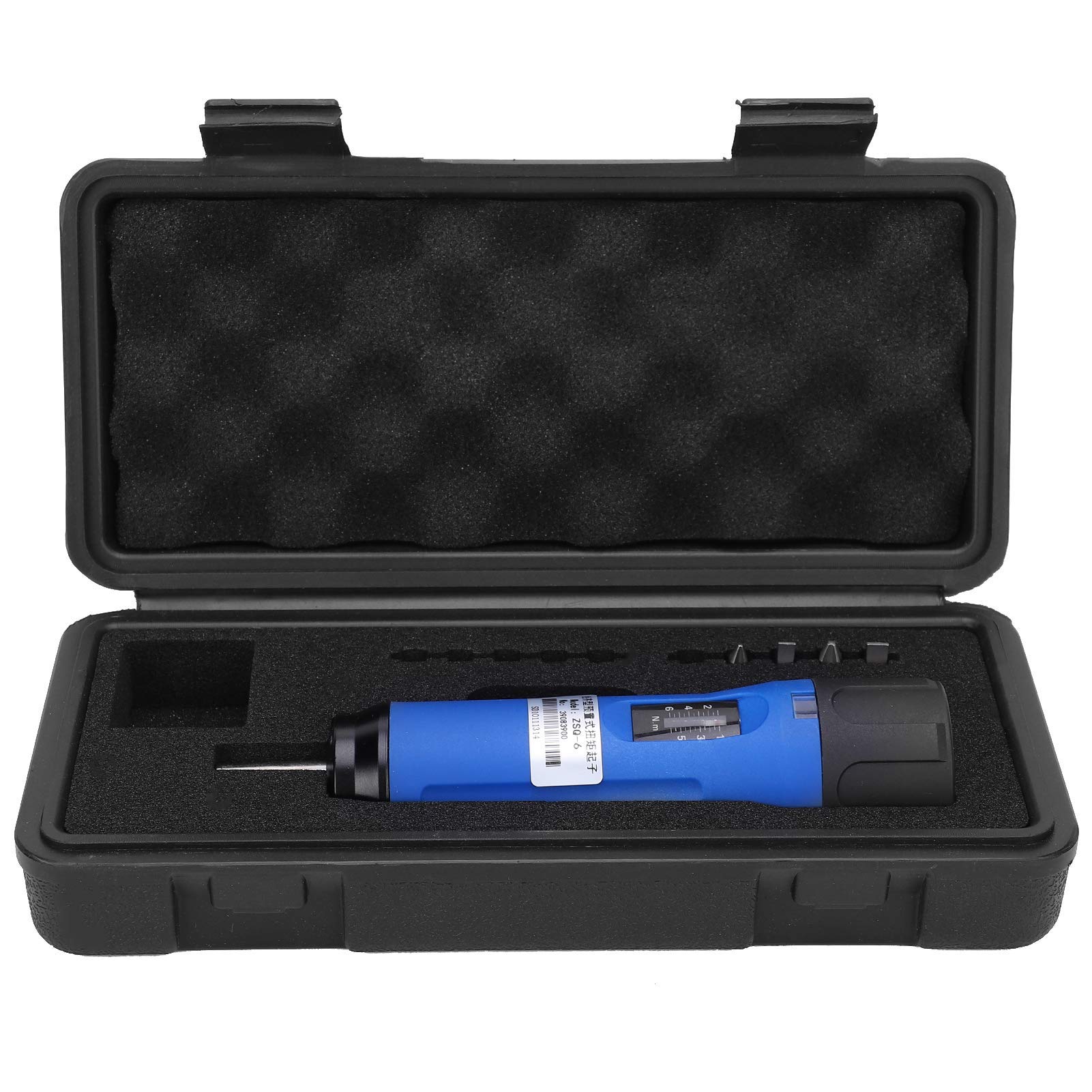 Destornillador Dinamométrico Preestablecido ZSQ-6, Llave de Torque Portátil 1-6 N.m con Brocas Intercambiables, Herramienta Manual de Precisión