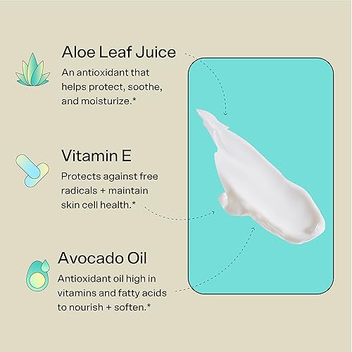 Miniatura 5 de Bubble Skincare Slam Dunk - Crema facial hidratante para piel seca hecha con vitamina E + jugo de aloe vera para una tez brillante, cuidado de la