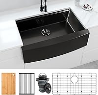 Vista 10 de Fregadero de barra negro, fregadero de cocina negro de montaje inferior de 15 pulgadas, fregaderos de cocina de 15 x 15 x 10 pulgadas, fregadero