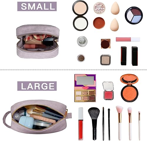 Miniatura 5 de Bolsa de maquillaje de 2 piezas, bolsa de cosméticos, pequeña bolsa personalizada, bolsa de aseo estética, bolsa de aseo de gran capacidad,