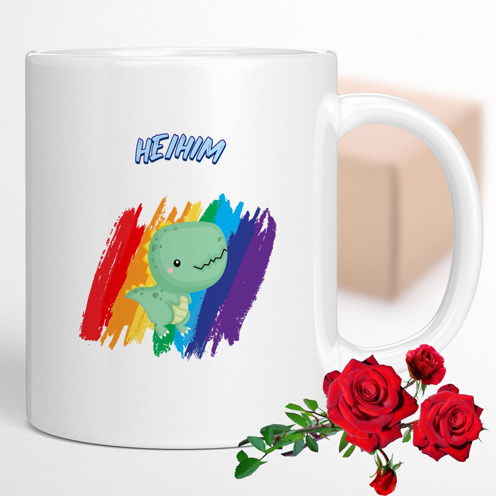 Lgbtq Pride Gift, Perfect Birthday Present for Son-in-law - Hehim Pronouns Novelty, an Appreciative Message on 11oz Ceramic Coffee Mug
