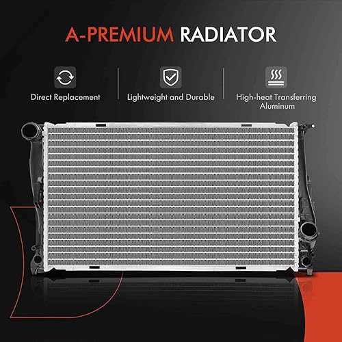 Miniatura 7 de A-Premium Conjunto de radiador de refrigerante del motor compatible con BMW 135i 2008-2013, 135is 2013, 335i 2007-2011, X1 2013-2015, Z4 2012-2016,