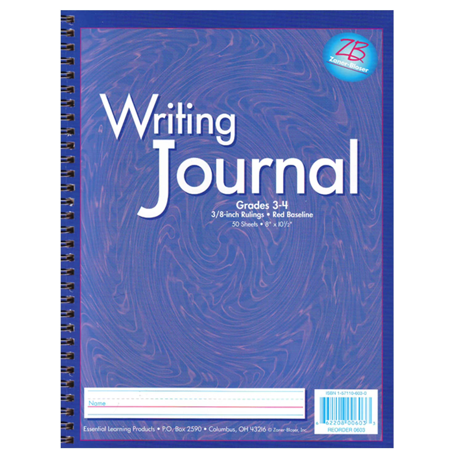 ZANER-BLOSER My Writing Journals, Grade 3-4, Purple, Pack of 6 - Image 2
