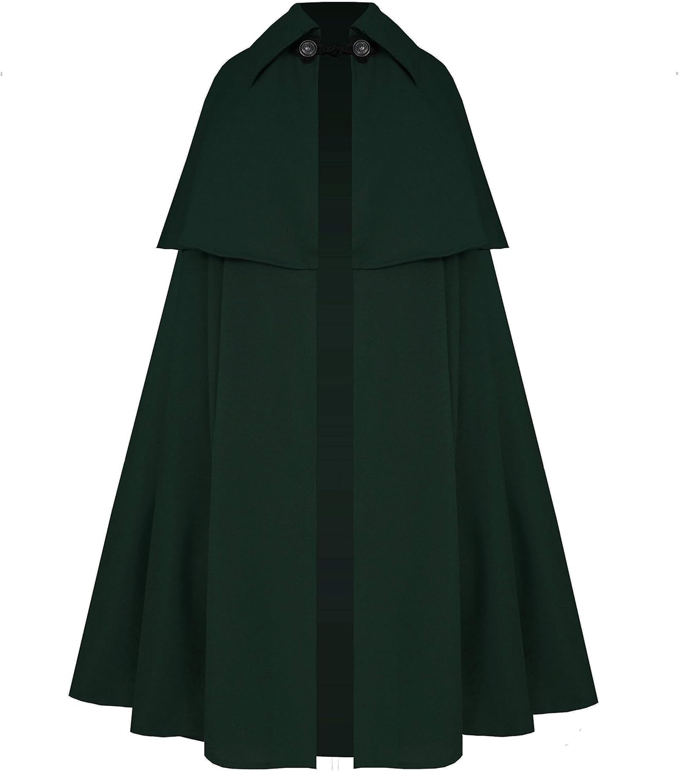 Victorian Vagabond Steampunk Historical Gothic Renaissance Cape Cloak Hunter Green