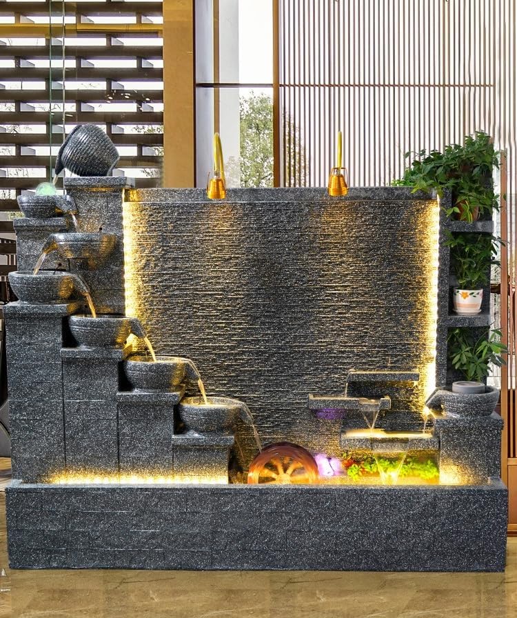 Amazon.co.jp: 室内噴水 インテリア オーナメント用 5.3フィートの屋外