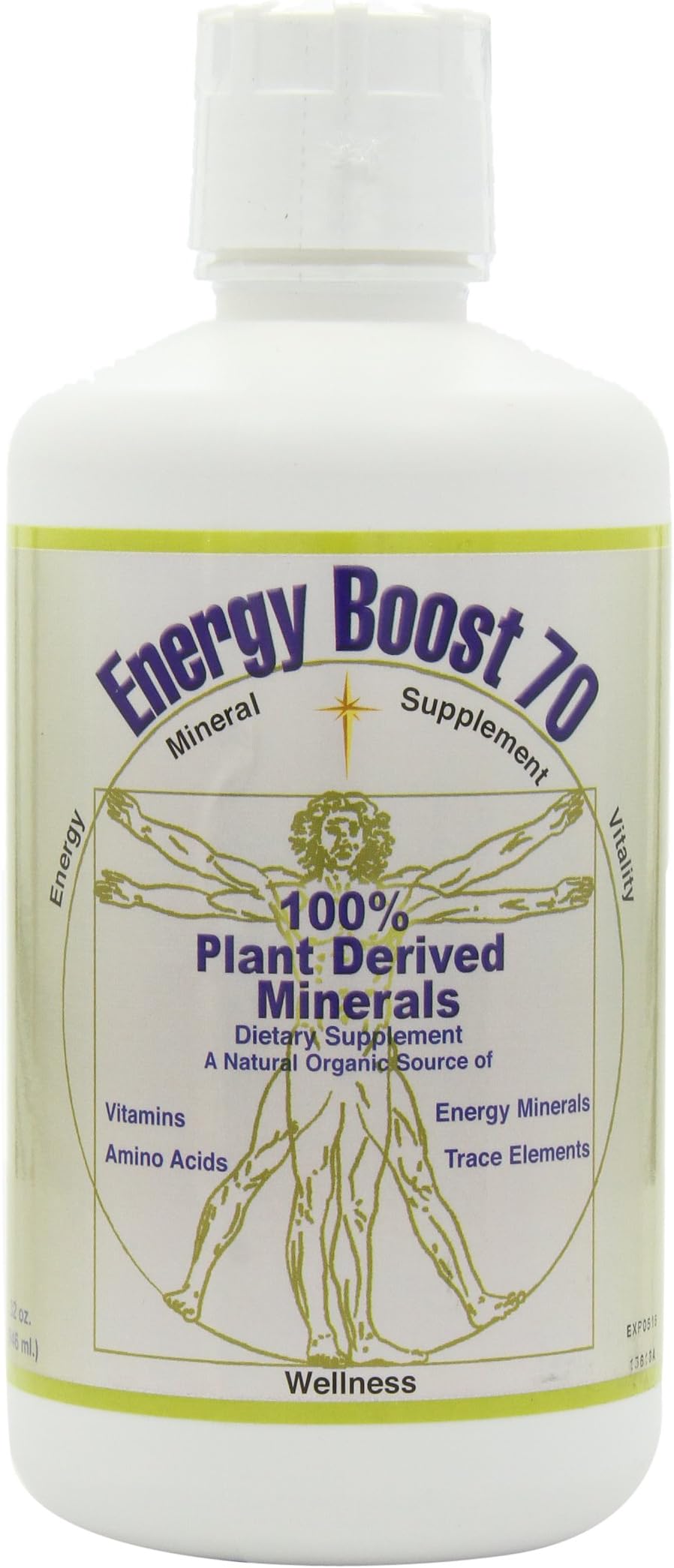 Energy Boost 70, 100% Plant Derived Minerals, 32 oz (946 ml)