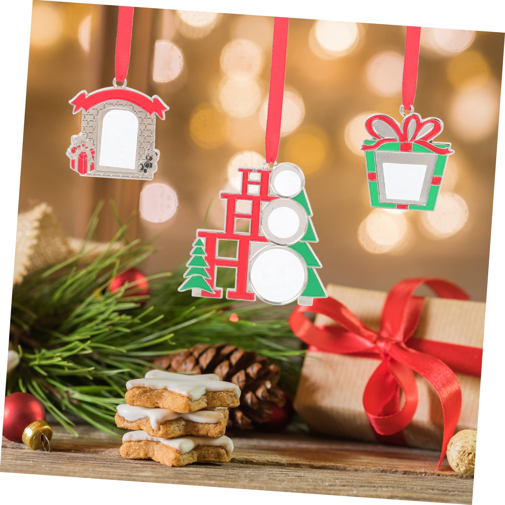 PRETYZOOM 12 STK Christbaumschmuck Weihnachtsdekoration Weihnachts-Sublimationsrohling-Anhänger personalisiert personalisierte Sublimationsanhänger
