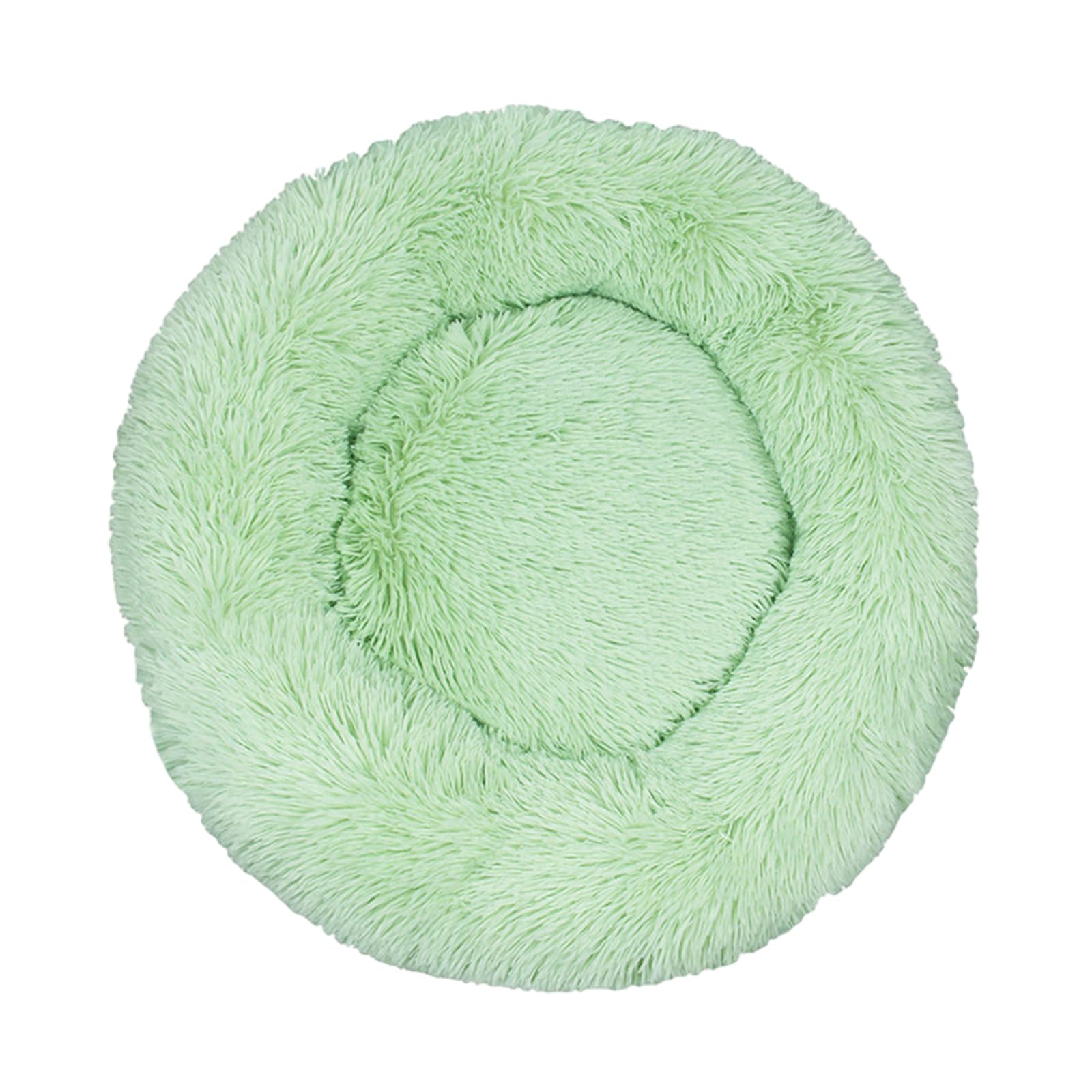 DOTBUY-SHOP Large Dog Bed Washable, Soft Comfy Cat Bed Felt Donut Dog Bed, Warm Pet Bed for autumn and winter, Orthopedic Dog Beds Gift for Medium Cats and Dogs (80 cm,Green)