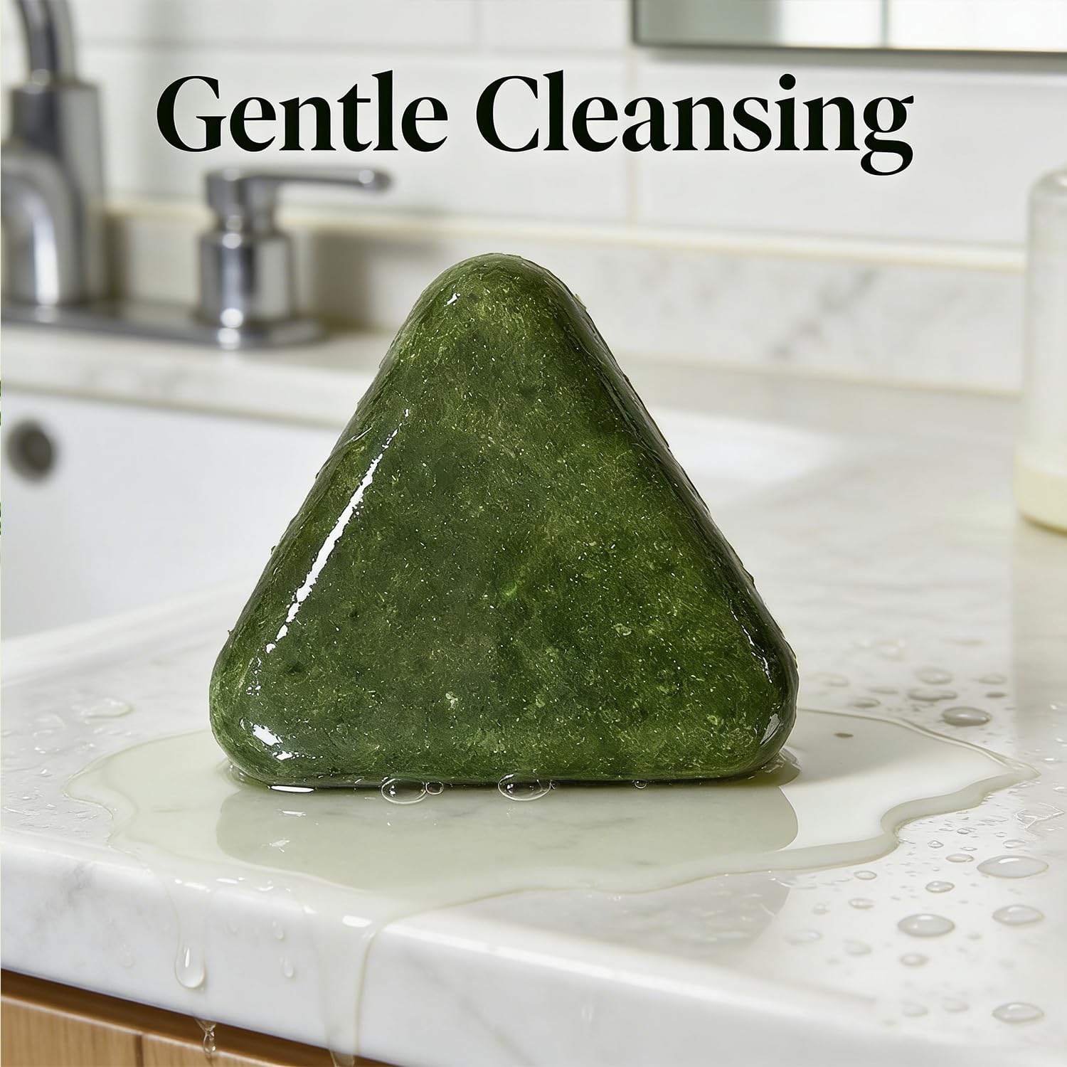Rosemary Solid Shampoo Bar, Hair Soap Nature Triangle Shampoo Bar, Strengthening Gentle Herbal Hair Care, Hydrating & Scalp-Friendly, Conditioner Bars for All Hair Types (1pc)