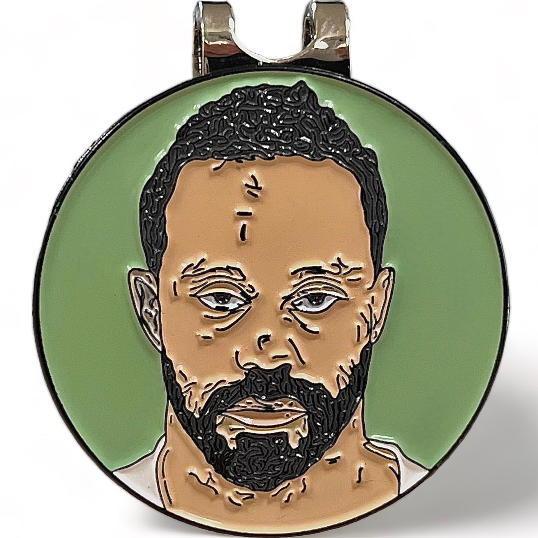 Premium Unique Enamel Magnetic Golf Ball Marker and Hat Clip with Iconic Tiger Mug Shot Design - Golf Course Essential Funny Great Golf Gift Accessories and Ideas for Men and Women