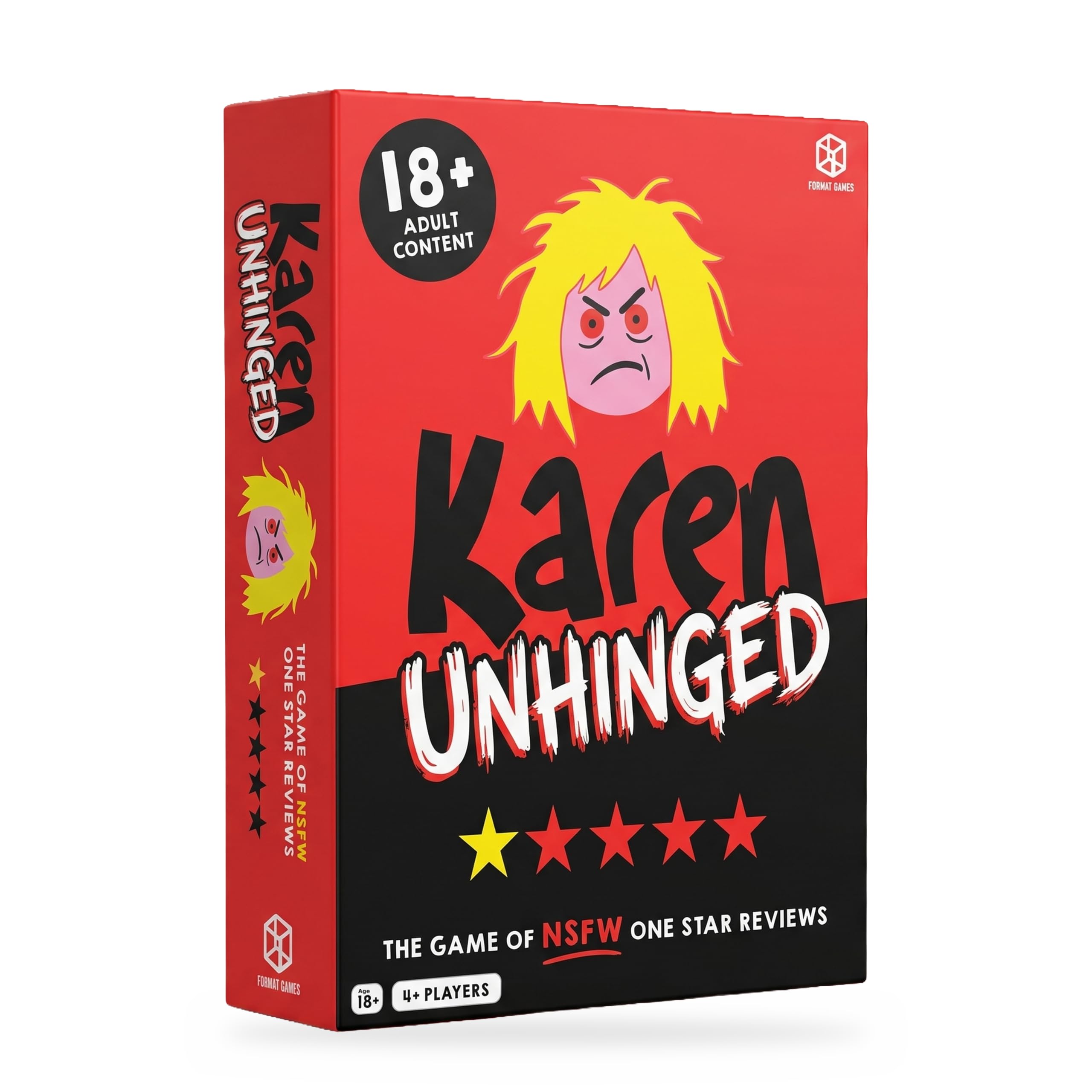 Karen Unhinged: Adult Bluff & Guess Game of NSFW One-Star Reviews, 18+