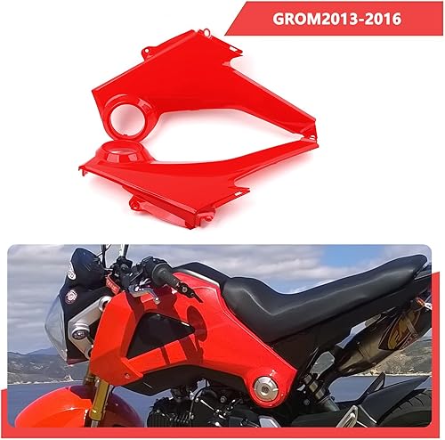 Miniatura 55 de Mokuo Luz de cabeza de fibra de carbono para motocicleta, panel lateral, soporte de señal de giro, apto para Honda Grom Msx 125 SF 2013-2016