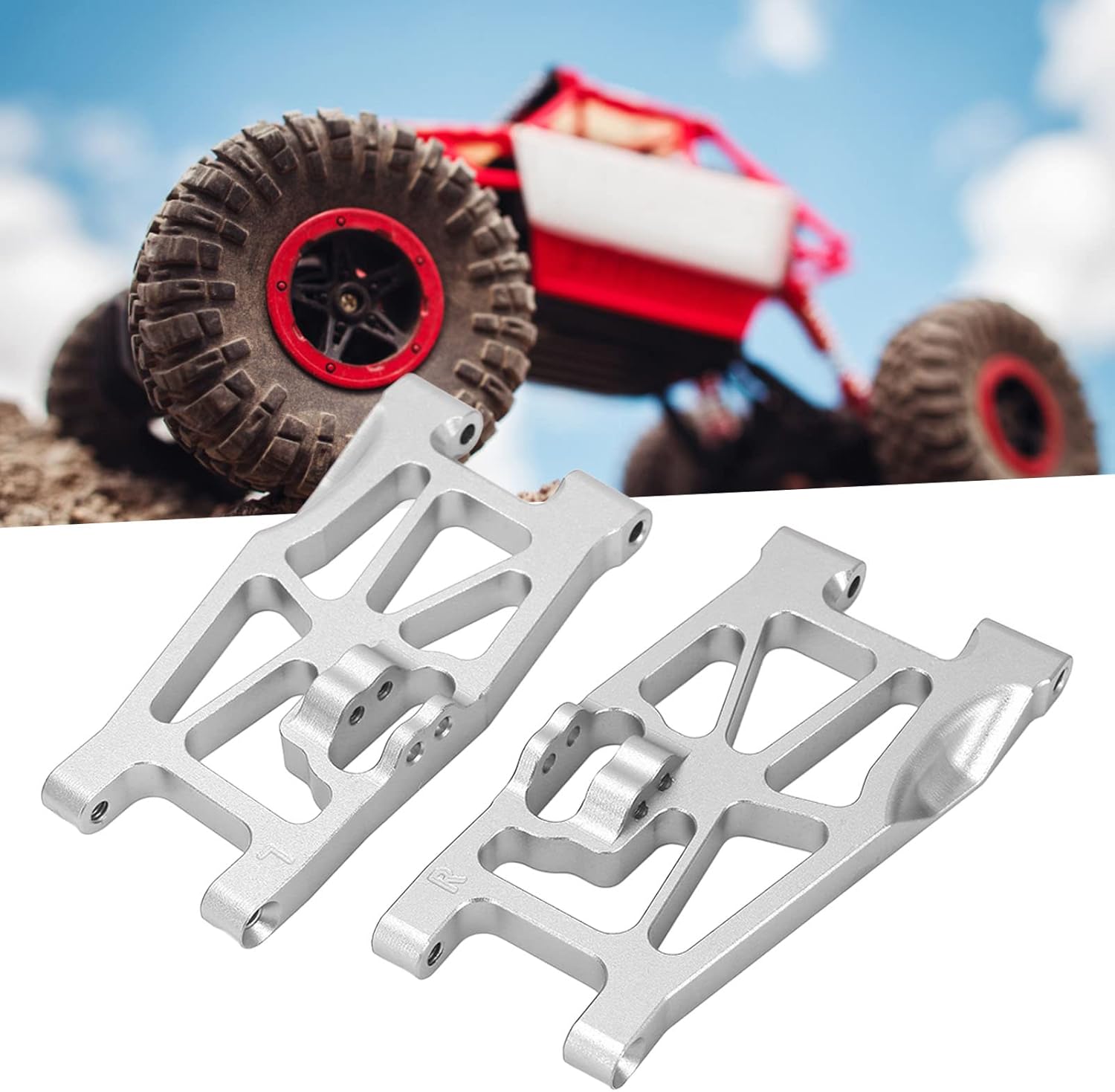 RC Car Suspension Arms, Lightweight Aluminum Alloy Durable, Off-Road Racing Components for Hobbyists Enthusiasts Off-Road Racing and Hobby Use