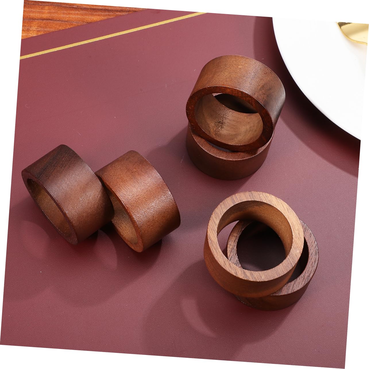 12piezas Servilletero De Madera Hecho Mano Servilleteros Navideños para Decoración De Mesa para Otoño Acción De Gracias Fiestas Navideñas y Decoración De Granja